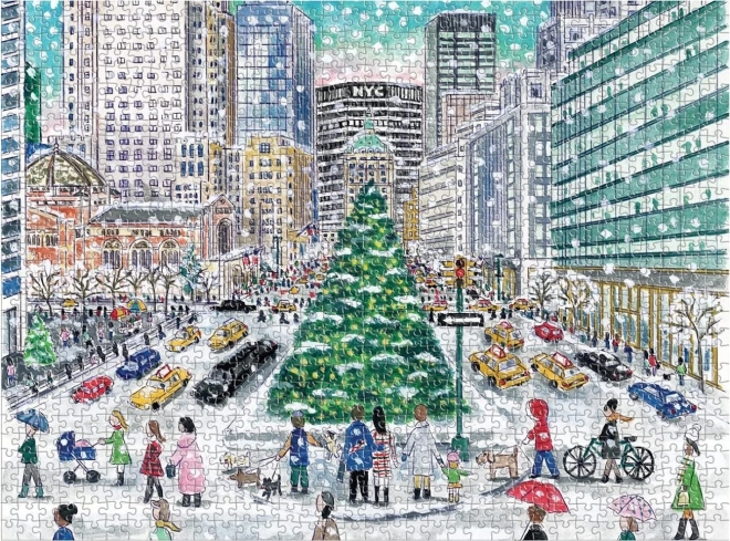 Puzzle Neve su Park Avenue 1000 Pezzi