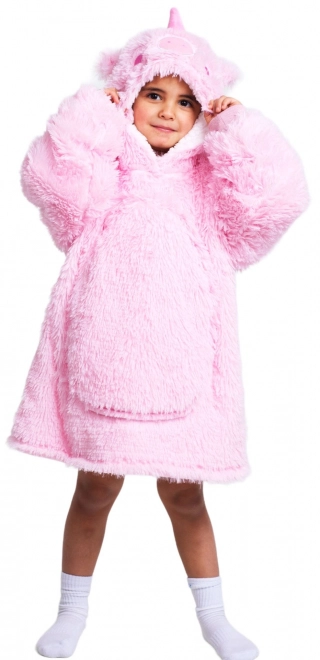 Coperta felpata con cappuccio per bambini 3-6 anni Unicorno Cozy Noxxiez