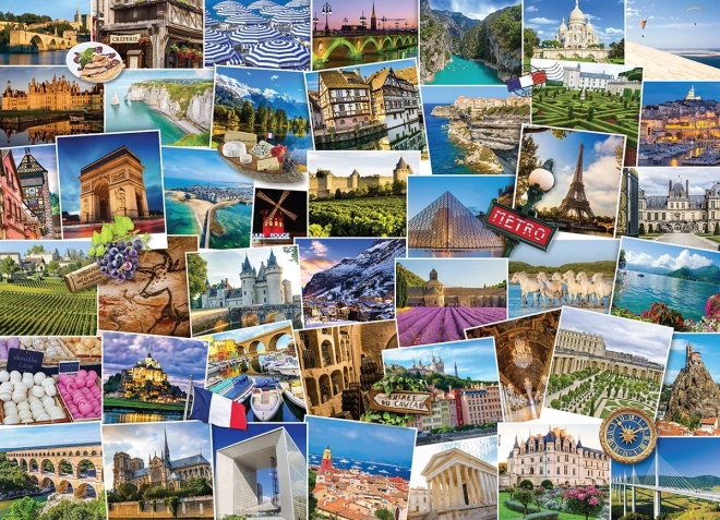 Puzzle Mondo - Francia 1000 Pezzi