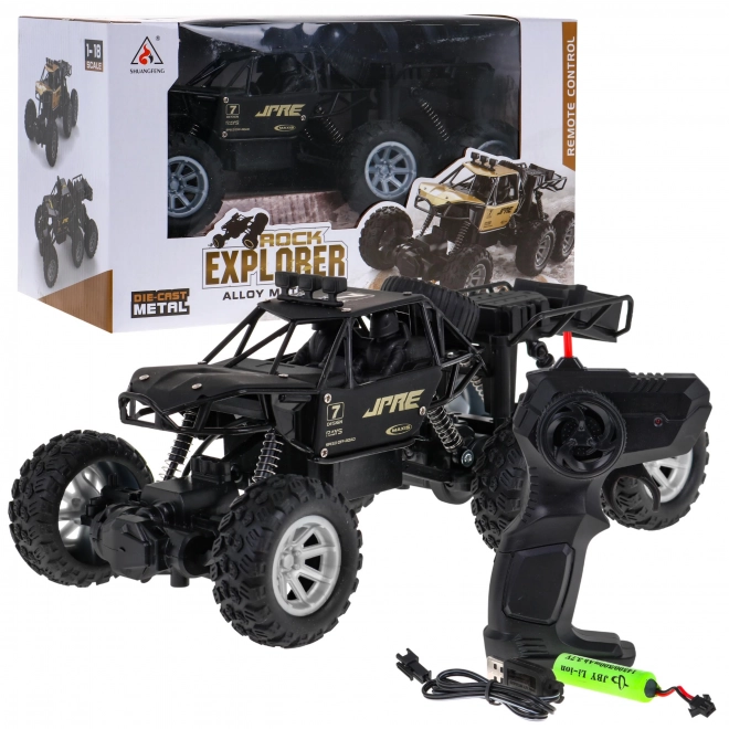 Crawler Rock Explorer 4x4 per bambini 8+ telecomandato 1:18 con 6 ruote in gomma