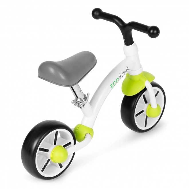 Bici senza pedali per bambini verde con ruote in EVA