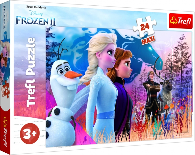 Puzzle Frozen 2 MAXI 24 pezzi con Puzzle Frozen 60 pezzi Gratis