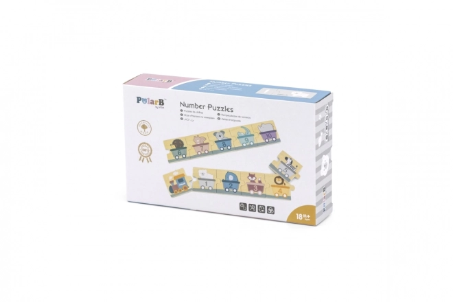 Puzzle in legno numerici Montessori