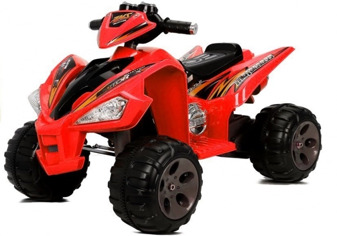 Quad con grandi ruote a batteria rosso