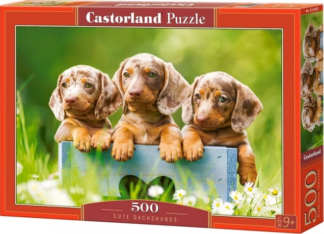 Puzzle Cuccioli Di Bassotto 500 Pezzi