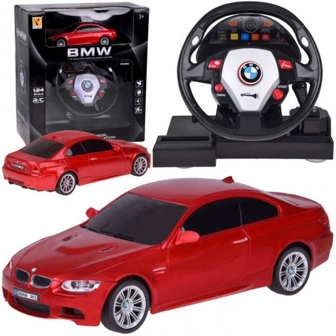 Auto sportivo con volante BMW 1:24 radiocomandato