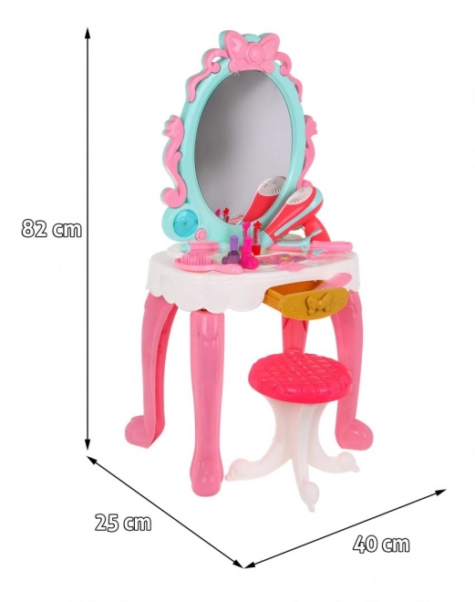 Toeletta Interattiva per Bambine con Sgabello e Accessori