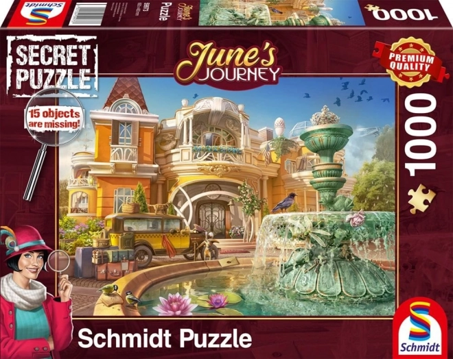 Puzzle segreto Schmidt: Viaggio di June - Villa delle Orchidee 1000 pezzi