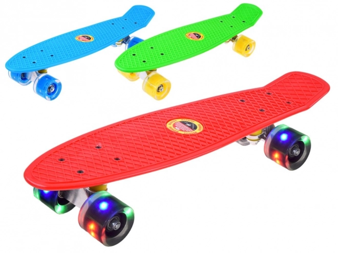 Skateboard Fischa con Ruote Luminose