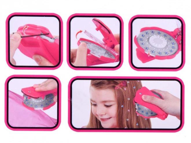 Styler per capelli con cristalli colorati