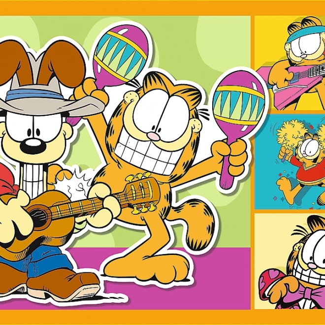 Puzzle TREFL Garfield ama le lasagne 4in1