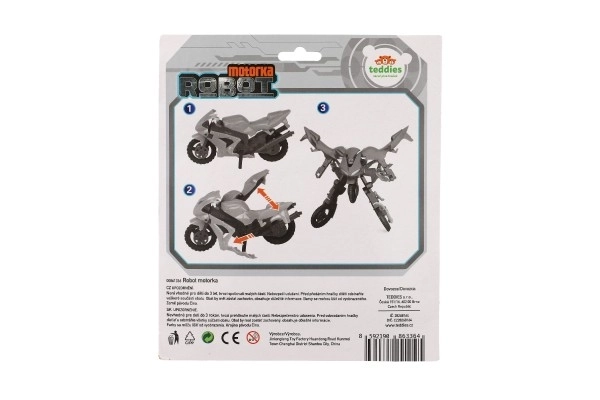 Trasformatore Motocicletta o Robot in Plastica 15cm