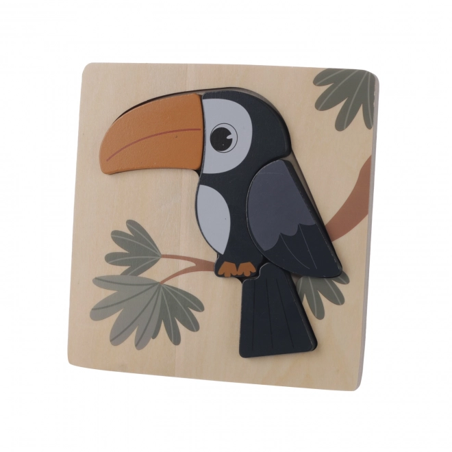 Puzzle in legno piccolo Toucan