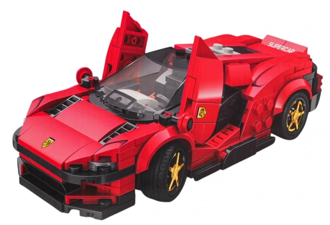 Set costruzioni auto sportiva rossa 306 pezzi