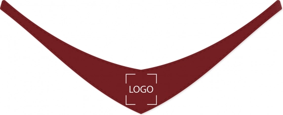 Foulard scuro rosso per peluche