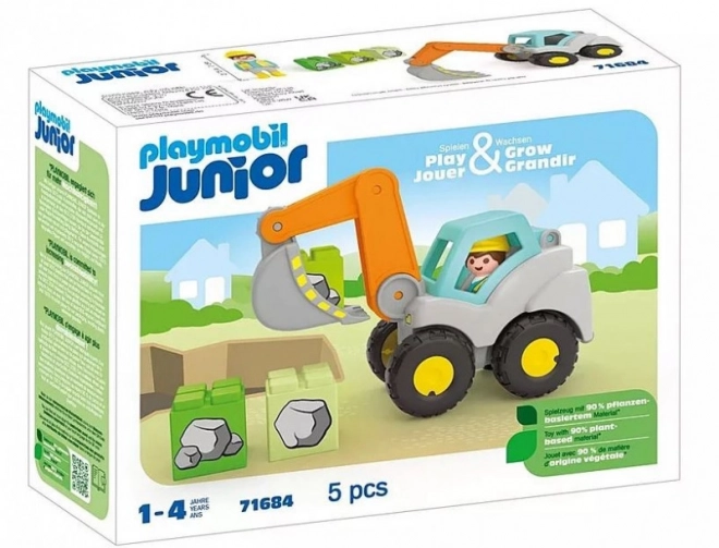 Set da Costruzione Junior con Mini Figura Escavatore