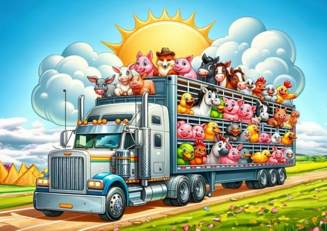 Puzzle d'Arte Viaggio in camion 100 pezzi