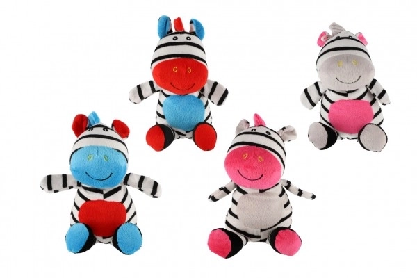 Zebra sonaglio in peluche 24 cm