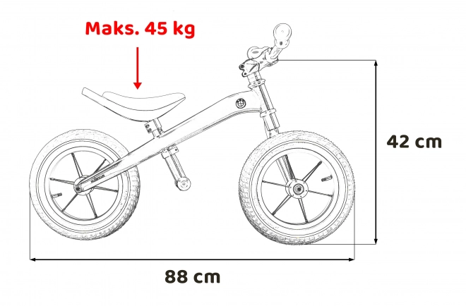 Bicicletta senza pedali BMW Rastar per bambini