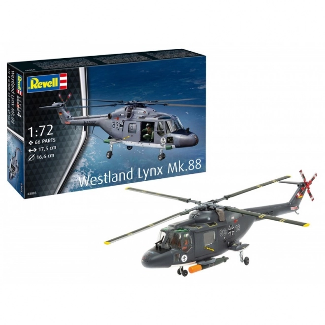 Modello elicottero Westland Lynx MK.88A in plastica 1/72