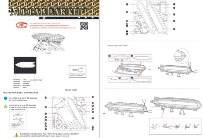 Puzzel 3D Metal Earth Graf Zeppelin