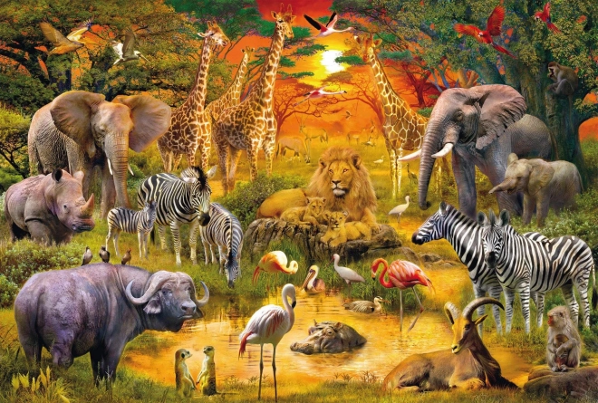 Puzzle Animali Africani 150 Pezzi