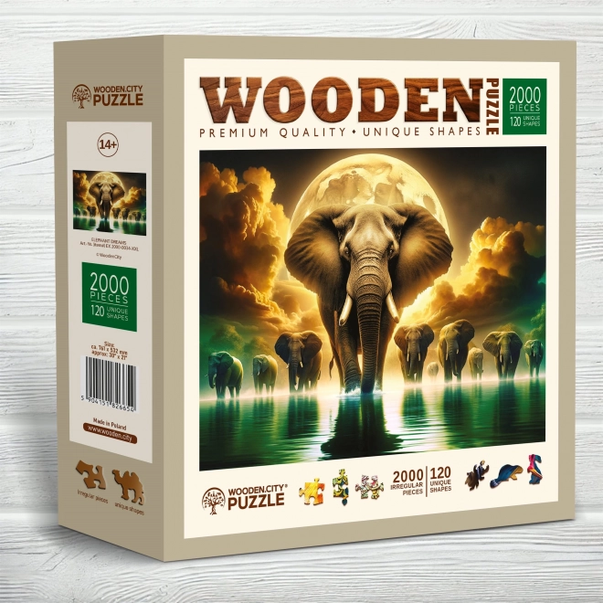 Puzzle in legno Sogni d'elefante 2000 pezzi