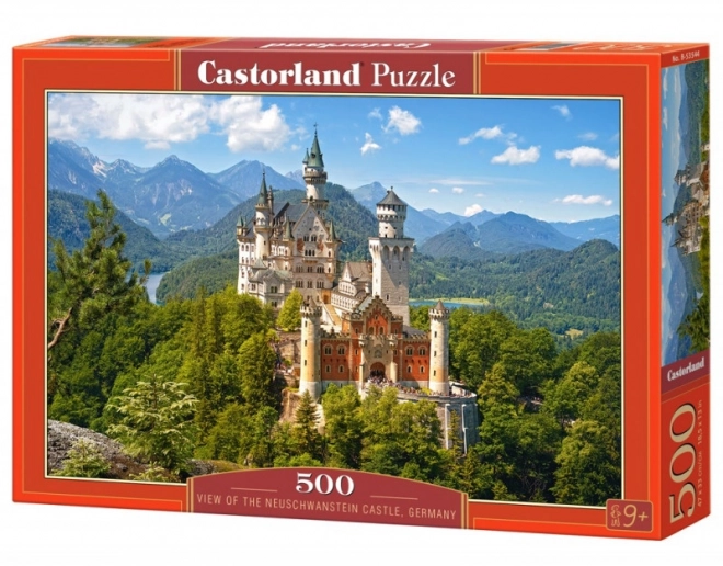 Puzzle 500 pezzi vista del castello di Neuschwanstein