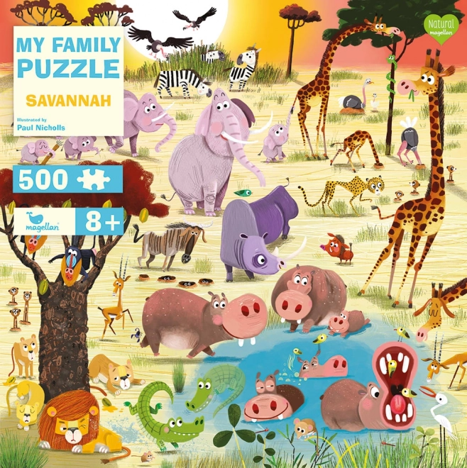 Puzzle Savana 500 Pezzi di Magellan