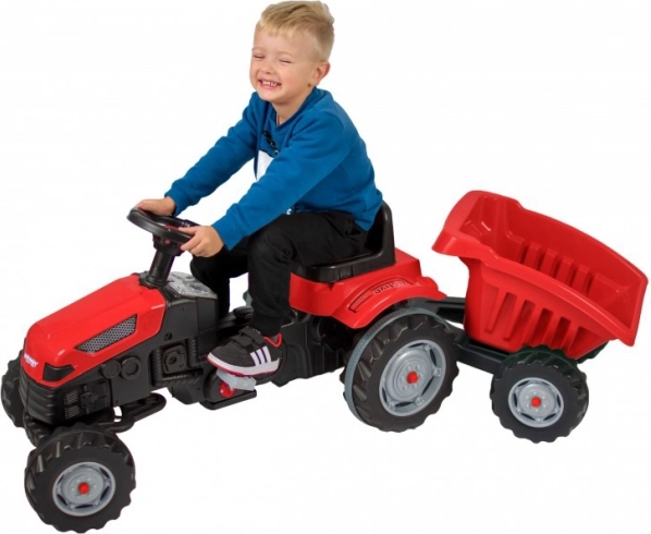 Trattore a pedali Farmer GoTrac Maxi con rimorchio Ruote silenziose