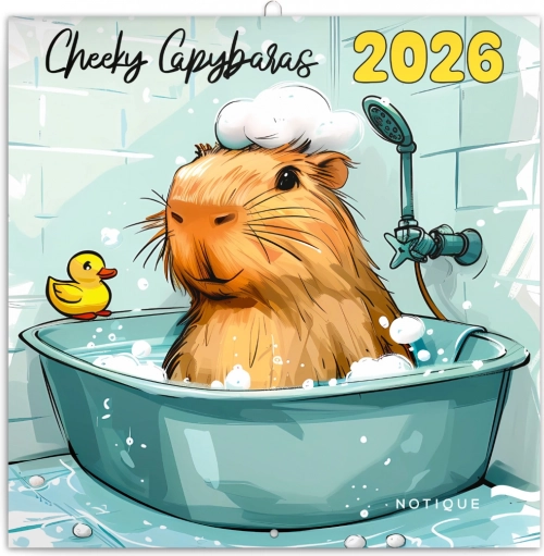 Calendario delle note Capibara Birichine 2026