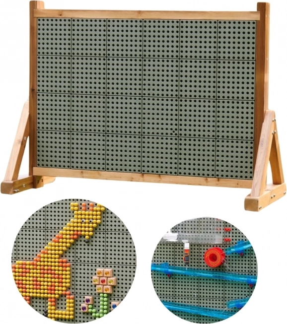 Masterkidz Lavagna in Legno XXL Parete Creativa STEM Scientifico da Esterno