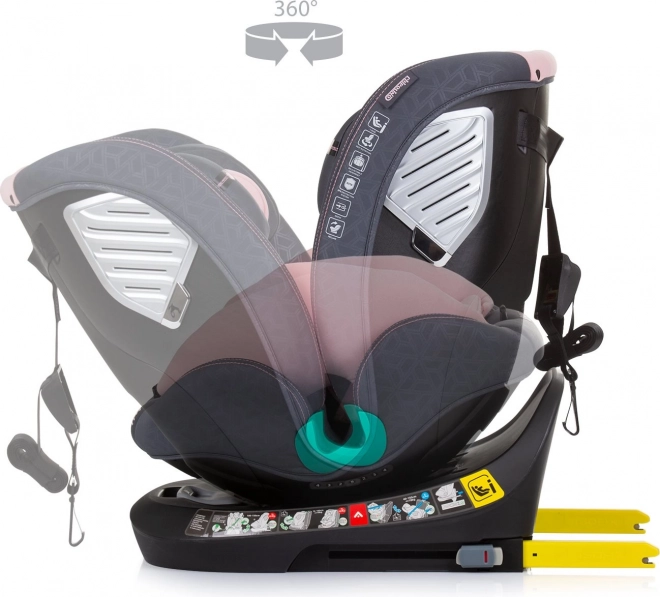 Seggiolino Auto Supreme i-Size 40-150cm Isofix 360, Flamingo