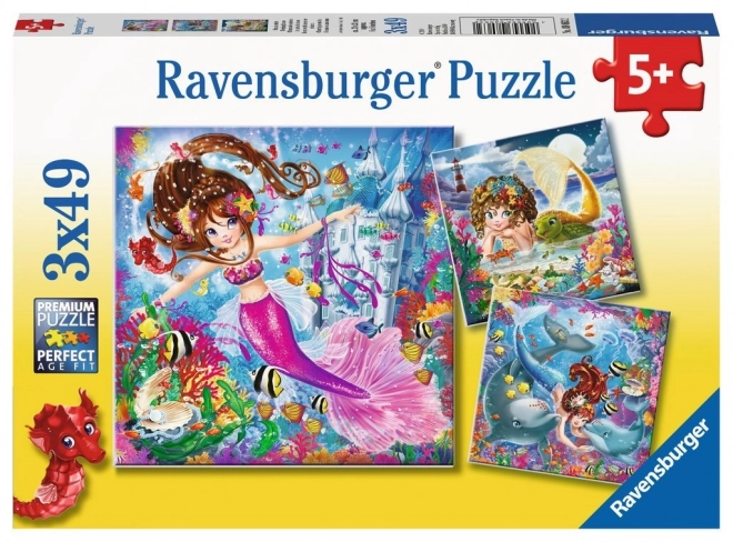 Puzzle Magiche Sirene 3x49 pezzi Ravensburger