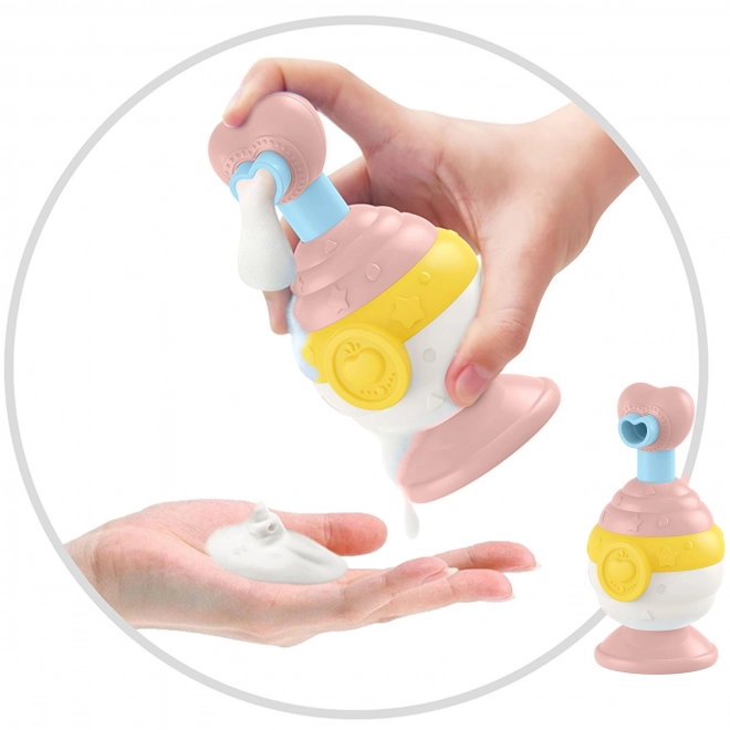 Set bagnetti per bambini con bicchiere, anatra e dispenser sapone
