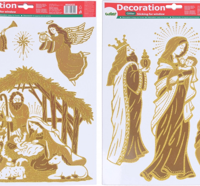 Decorazione per finestra Presepe 41 × 29 cm Natale