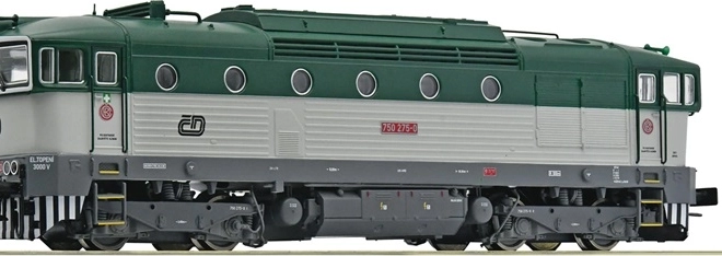 Roco locomotiva diesel ČD 750 «Brejlovec» digitale con suono H0