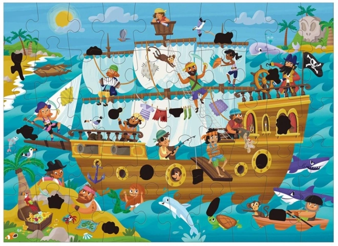 Puzzle Magico Nave dei Pirati 50 Pezzi
