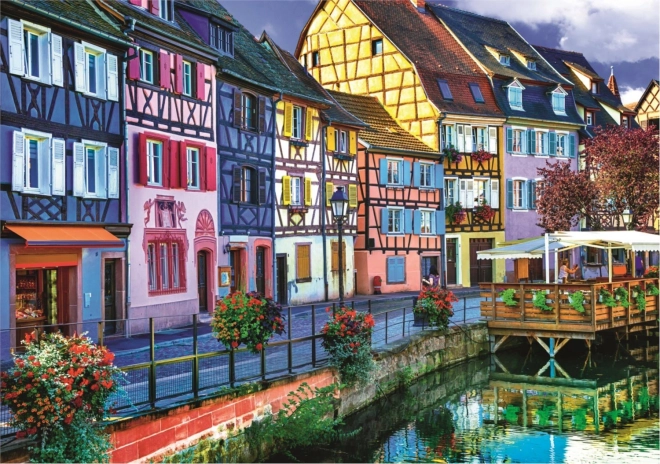 Puzzle Con Divisore 2 in 1 Colmar, Francia 1000 Pezzi