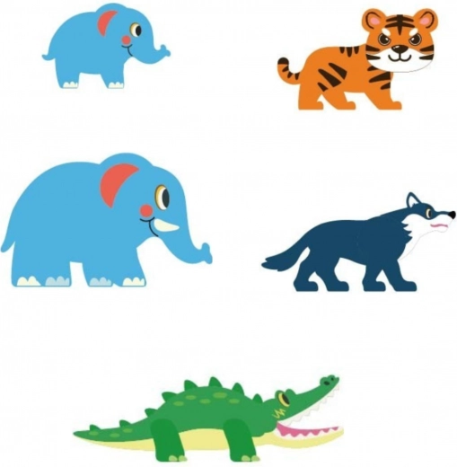 Il mondo vivace della giungla con gli animaletti