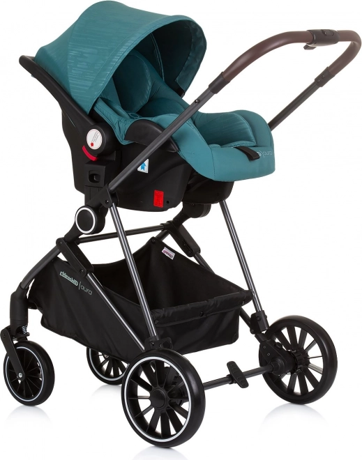 Passeggino combinato Aura 2 in 1 Teal