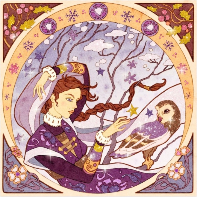 Kit di Sand Art Djeco Ispirato da Alfons Mucha