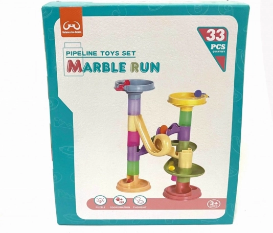 Pista delle biglie per bambini 33 pezzi
