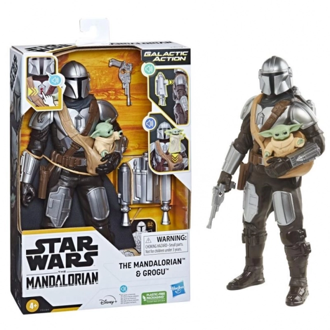 Star Wars Mandalorian Azione Galattica Mando e Grogu