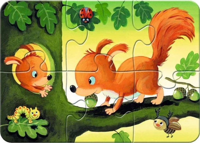 Ravensburger le mie prime puzzle animali del bosco 4 in 1