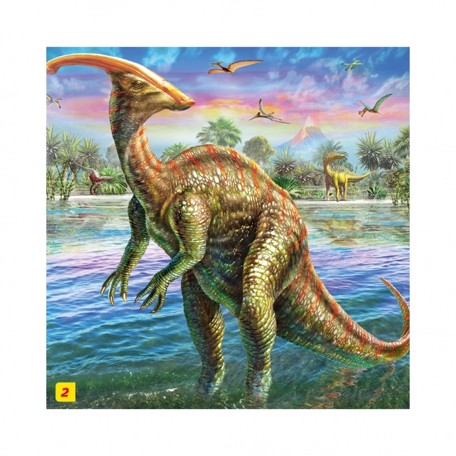 Puzzle con Figura di Dinosauro: Tyrannosaurus Rex 60 Pezzi