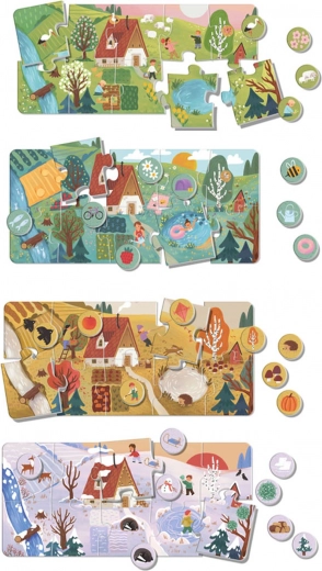 Quattro bellissime scene delle stagioni