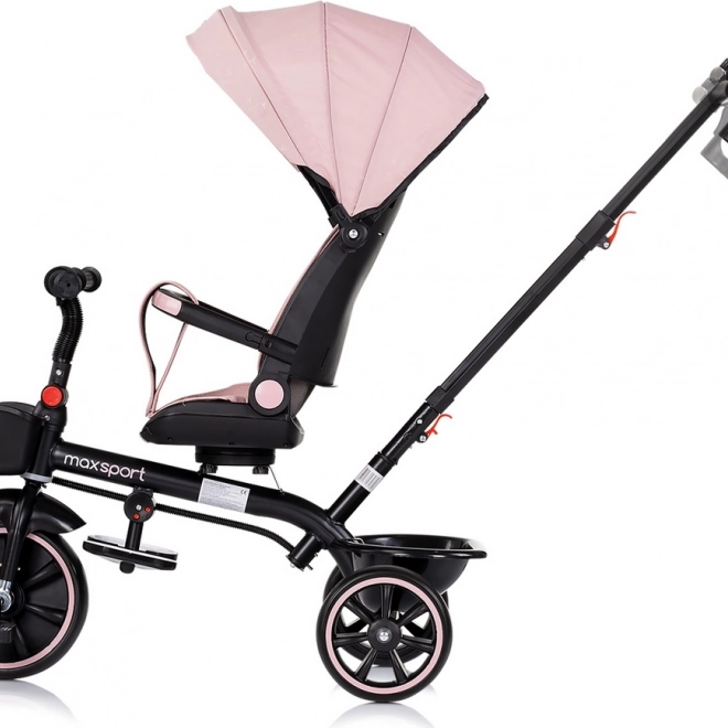 Chipolino triciclo con tettoia Max Sport 2 in 1 rosa