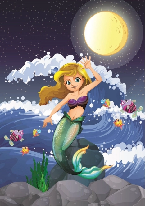 Puzzle Sirena alla luce della Luna 50 pezzi