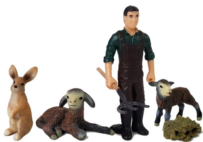 Set di figure Fattoria: Animali domestici e contadino